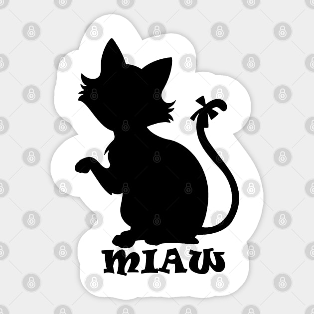 miaw Sticker by loulousworld